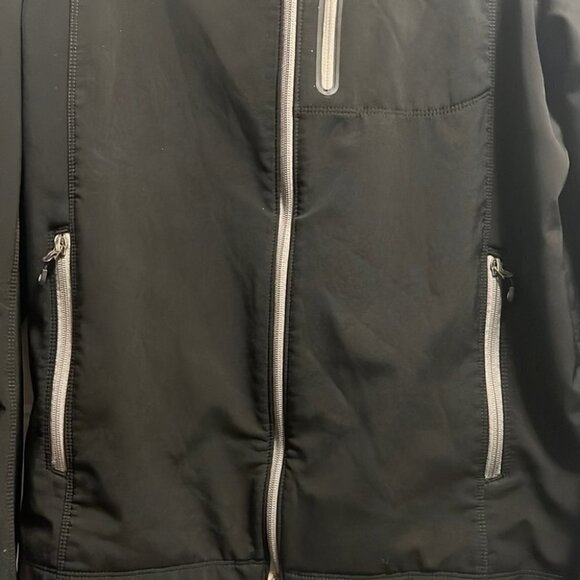 Eddie Bauer black lightweight zip up jacket size Tall L - Picture 4 of 13